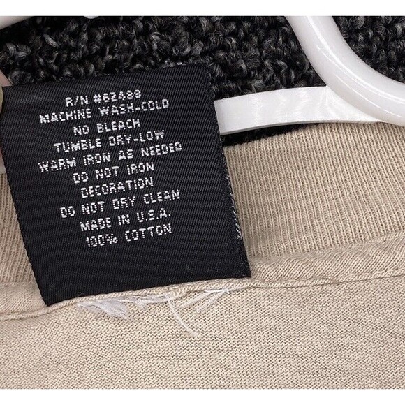 Pipeline Shirt Mens Large Spirit of Hawaii Surf North 1990's Made IN USA  Beige - Picture 6 of 8